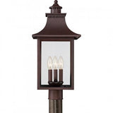 Quoizel CCR9010CU Chancellor Outdoor post lantern 10" copper bronze Outdoor Lantern