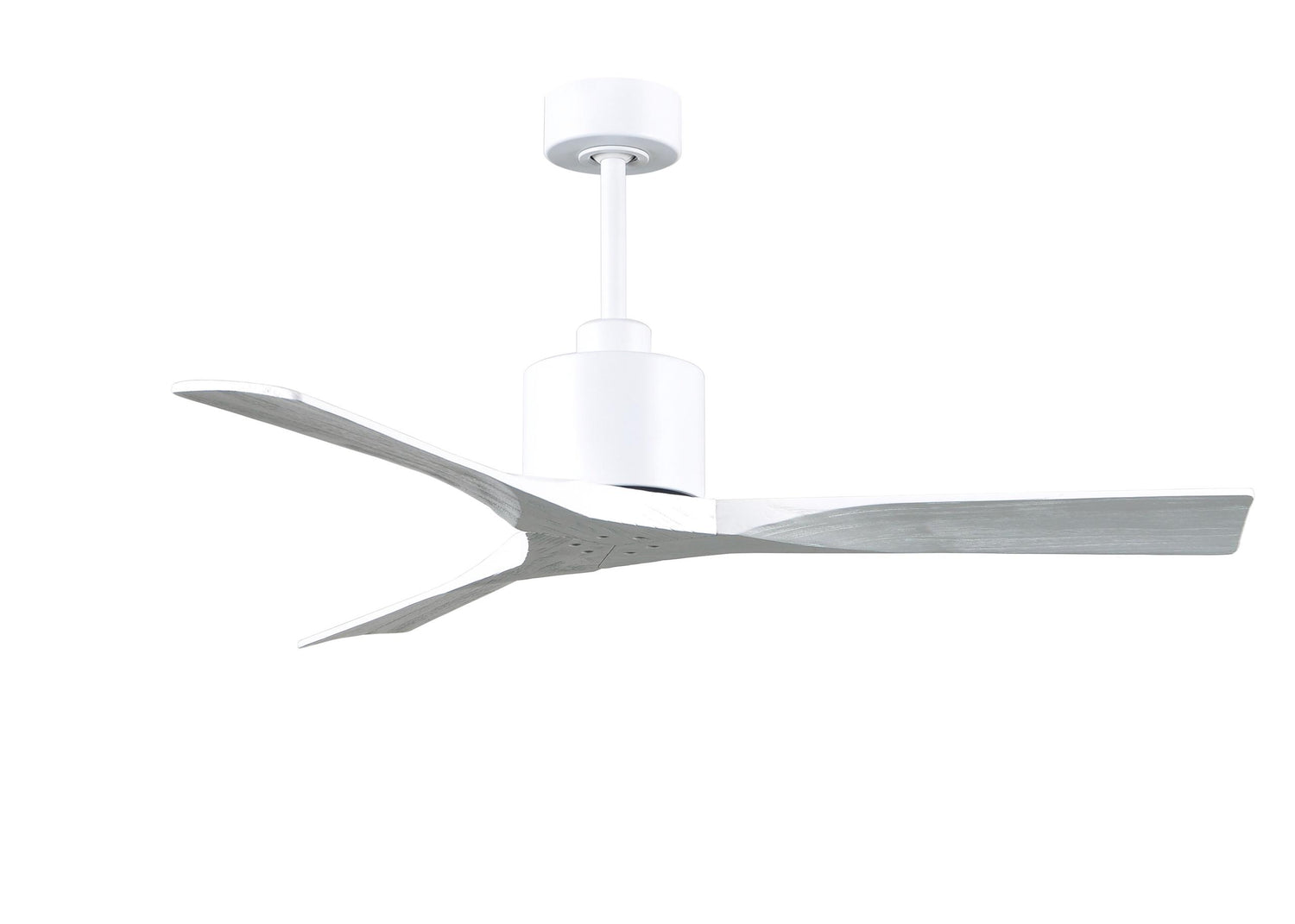 Matthews Fan NK-MWH-MWH-52 Nan 6-speed ceiling fan in Matte White finish with 52” solid matte white wood blades