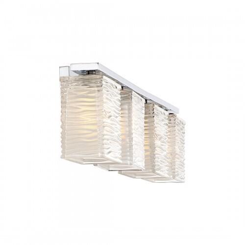 Quoizel WCP8604C Westcap Bath fixture 4 light polished chrome Bath Light