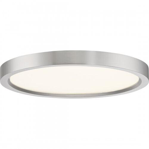 Quoizel OST1711BN Outskirts Flush mount 11"d brushed nickel Flush Mount