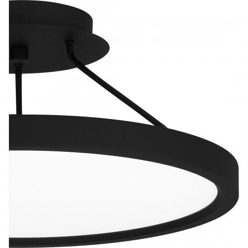 Quoizel OST1815EK Outskirts Semi flush led light earth black Semi-Flush Mount