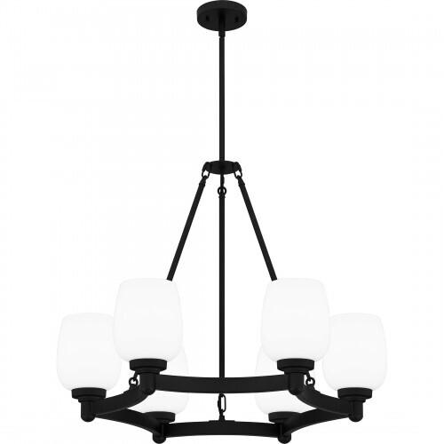 Quoizel PNG5028MBK Penning Chandelier 6 lights matte black Chandelier