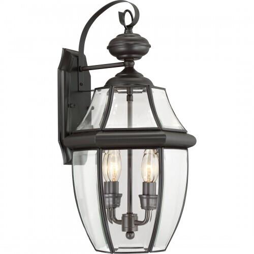 Quoizel NY8317Z Newbury Outdoor wall medc brnz 1l Outdoor Lantern