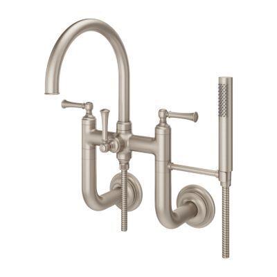 Pfister Brushed Nickel Tisbury Wall Mounted Tub Filler LG6-3TBK