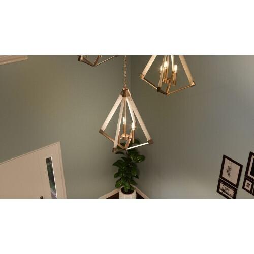 Quoizel VP5203WS Viewpoint Foyer 3lt weathered brass Pendant