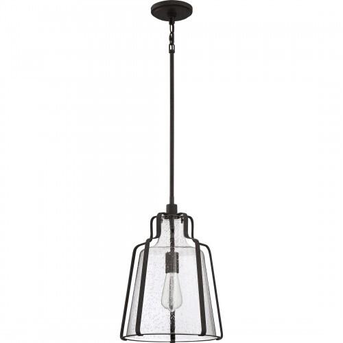 Quoizel QF5228RK Haverford Pendant 1 light rustic black Pendant