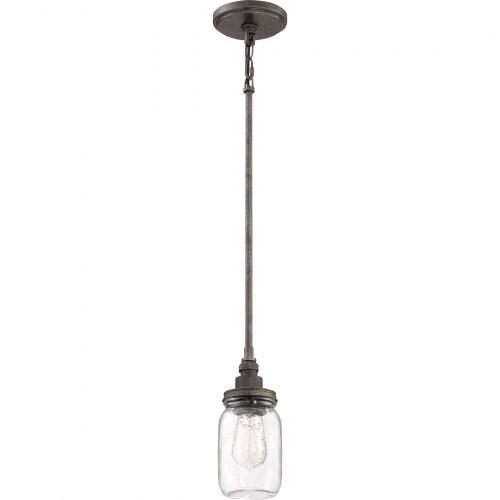Quoizel SQR1504RK Squire Mini pendant rustic blk Mini Pendant