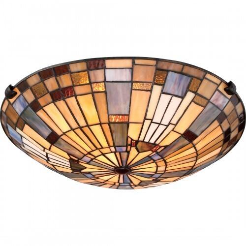 Quoizel TFIK1617VA Inglenook Flush-mount 17"d tiffany Flush Mount