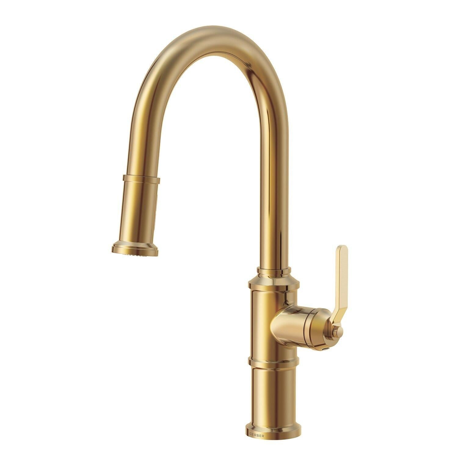 Gerber D454437 Chrome Kinzie Single Handle Pull-down Kitchen Faucet
