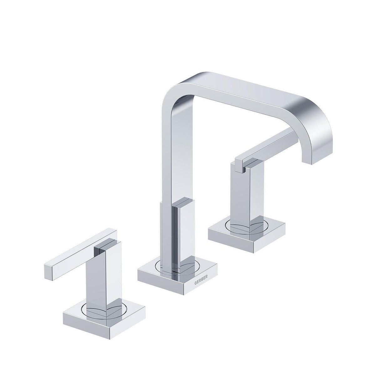 Gerber D304644BN Brushed Nickel Sirius Two Handle Widespread Lavatory Faucet