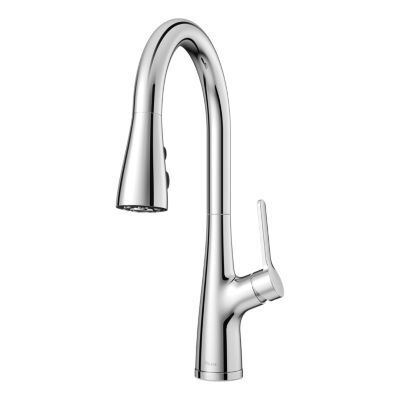 Pfister Polished Chrome Pull-down Kitchen Faucet LG529-NEC