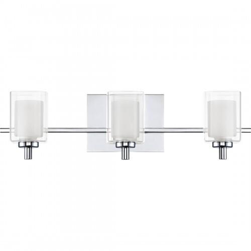 Quoizel KLT8603CLED Kolt Led bath fixture 3 light polished chrome Bath Light