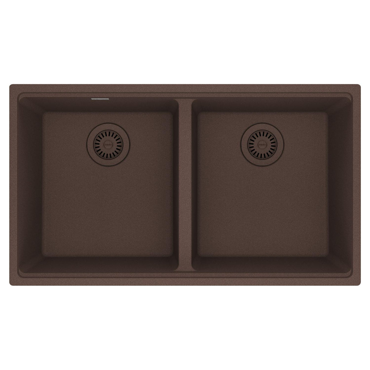 FRANKE MAG1201515-MOC Maris Undermount 33-in x 18.94-in Granite Double Bowl Kitchen Sink in Mocha In Mocha