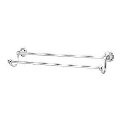 Pfister Polished Chrome Tisbury 24" Double Towel Rack BTB-TB2C