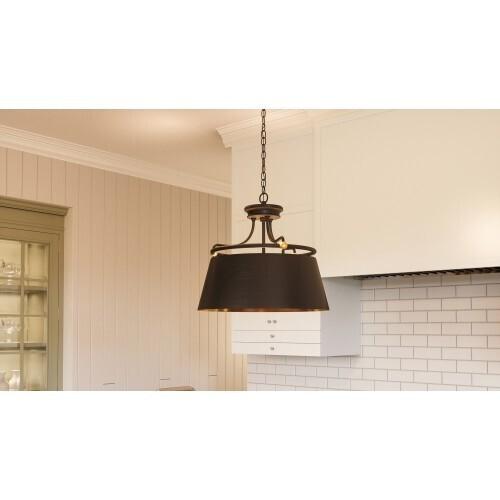 Quoizel FV2818WT Fairview Pendant western bronze 3lts Pendant