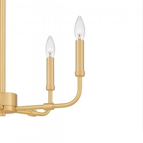 Quoizel ABR5018AB Abner Chandelier 5 light aged brass Chandelier