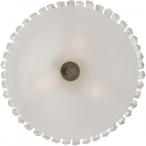 Quoizel MIR1715VG Mirage Semi-flush 15" vintage gold 3lts Semi-Flush Mount
