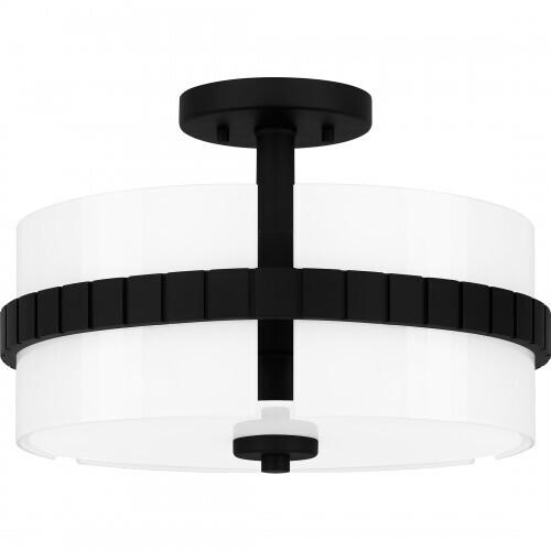 Quoizel QSF6195MBK Quoizel Semi-Flush Mount Semi flush 2 lights matte black Semi-Flush Mount