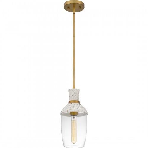 Quoizel QPP6189AB Quoizel Piccolo Pendant Mini pendant 1 light aged brass Mini Pendant