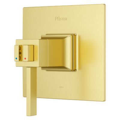Pfister Brushed Gold Trim Kit for Thermostatic Shower R89-VRVBG