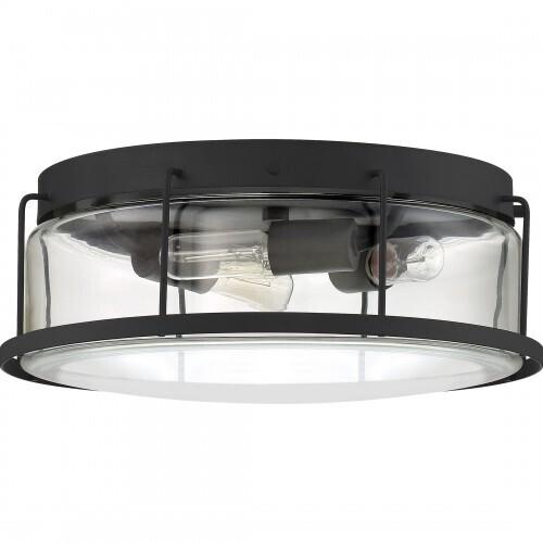 Quoizel LUD1613EK Ludlow Flush mount 3 light earth black Flush Mount