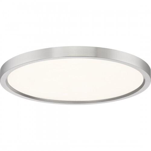 Quoizel OST1715BN Outskirts Flush mount 15"d brushed nickel Flush Mount