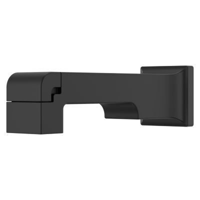 Pfister Matte Black Tub Spout With Diverter 015-VRV1B