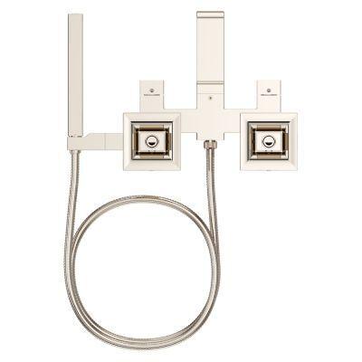 Pfister Polished Nickel Wall Mount Tub Filler Without Handles LG6-3VRVD