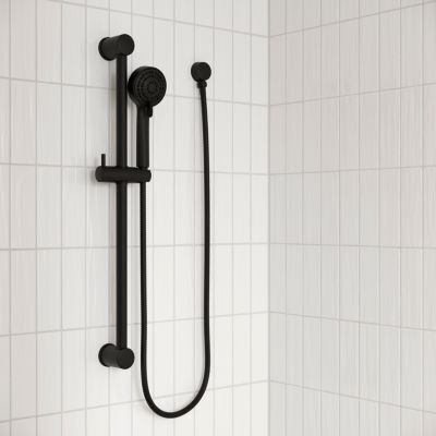 Pfister Matte Black Ada Handheld Shower With Slide Bar LG16-500B