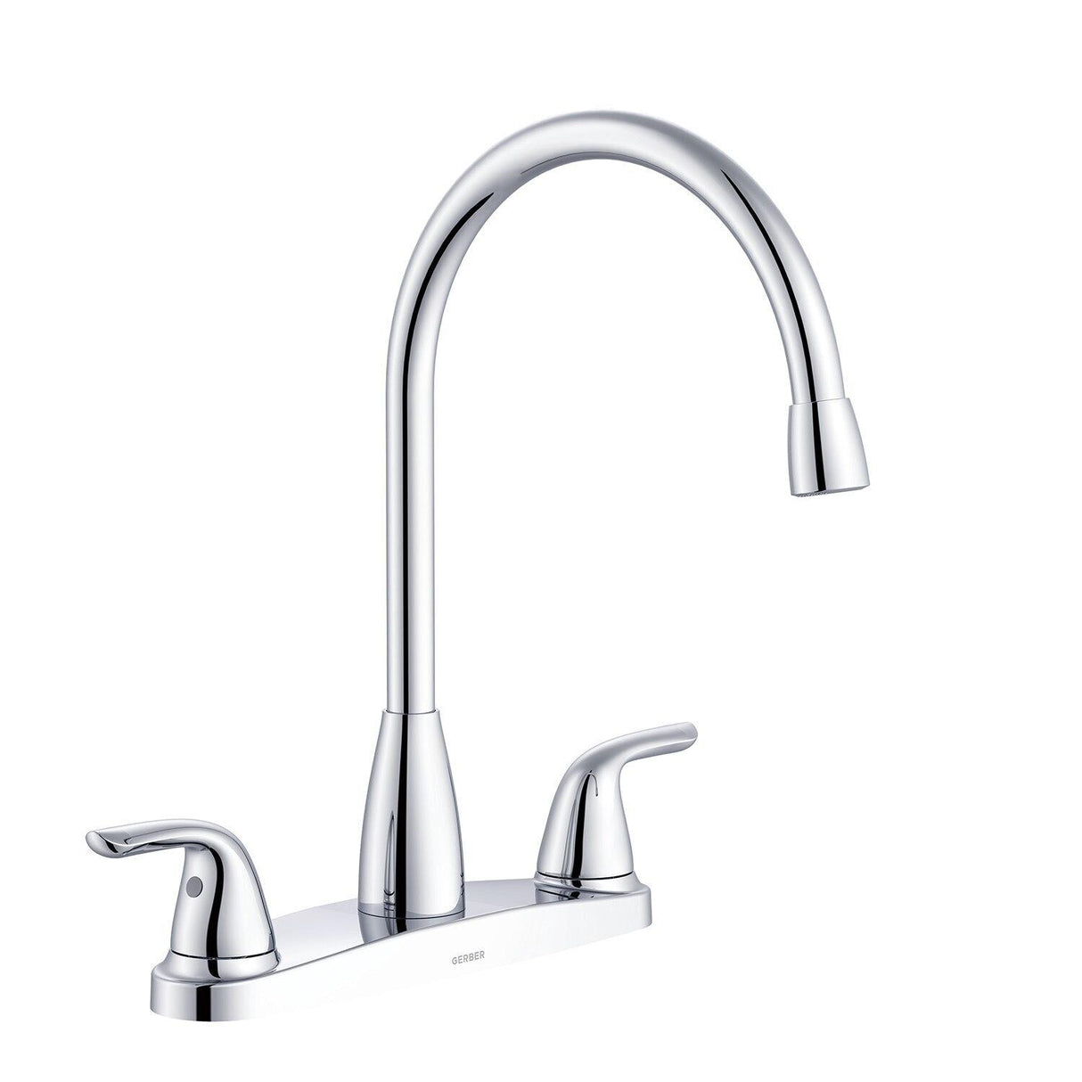 Gerber G0040168SS Viper Two Handle High-arc Kitchen Faucet W/out Sidespray - STAI...