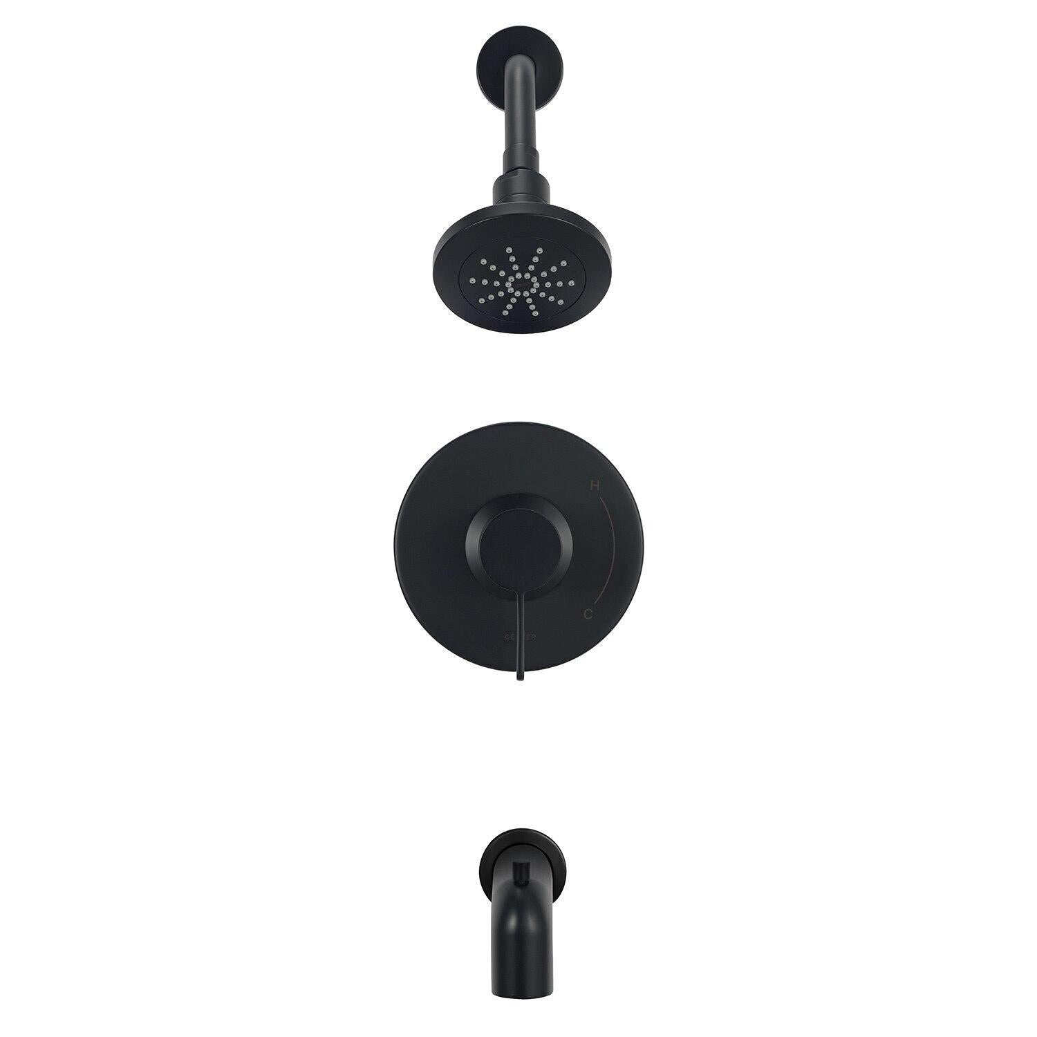 Gerber D511030TC Chrome Amalfi Tub & Shower Trim Kit, 1.75GPM