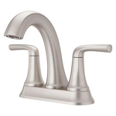 Spot Defense Brushed Nickel 2-handle 4" Centerset Bathroom Faucet LG48-MCA0GS