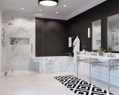 Pfister Brushed Nickel Park Avenue Widespread Bath Faucet LG49-FE0K