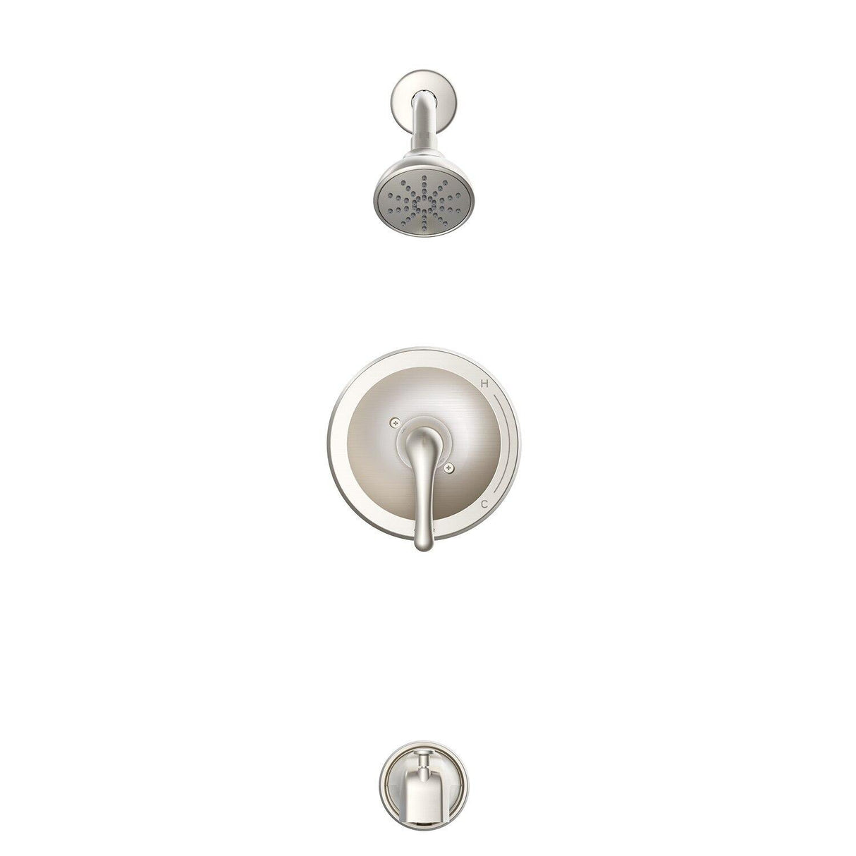 Gerber G00G9317TC Chrome Maxwell Single Handle Tub & Shower Trim Kit & Treysta ...