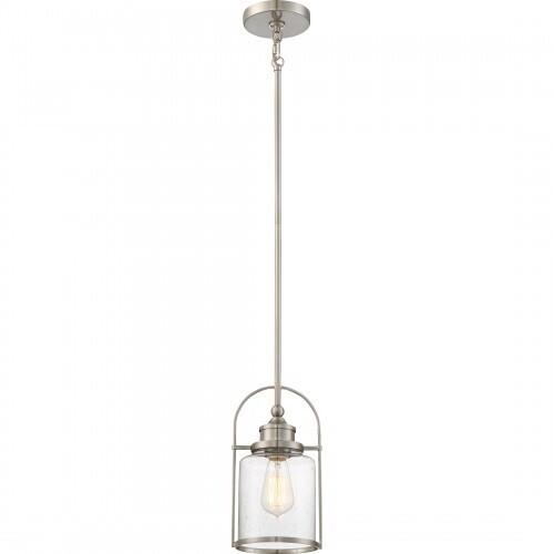 Quoizel QPP2781BN Payson Mini pendant brushed nickel 6.5"d Mini Pendant