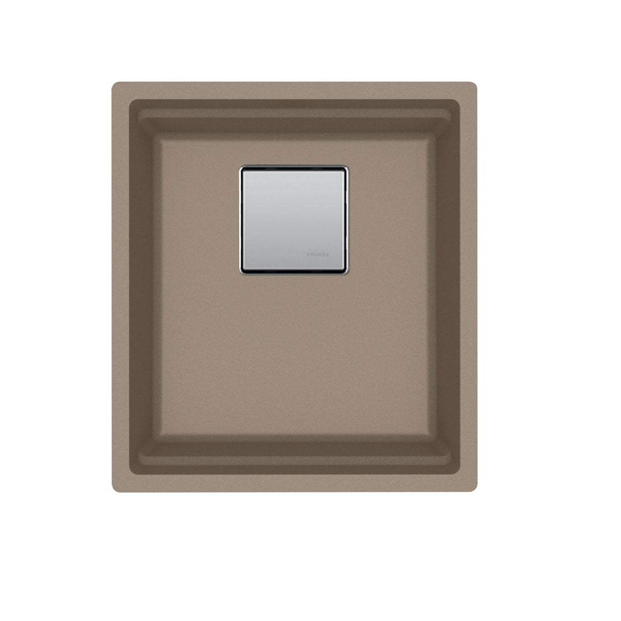 FRANKE PKG11014OYS Peak 16.1-in. x 18.1-in. Oyster Granite Undermount Single Bowl Kitchen Sink - PKG11014OYS In Oyster