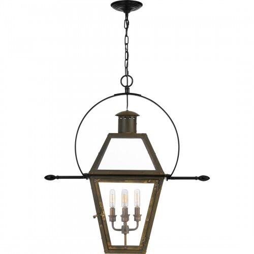 Quoizel RO1914IZ Rue De Royal Outdoor hanging 4 light industrial bronz Outdoor Lantern