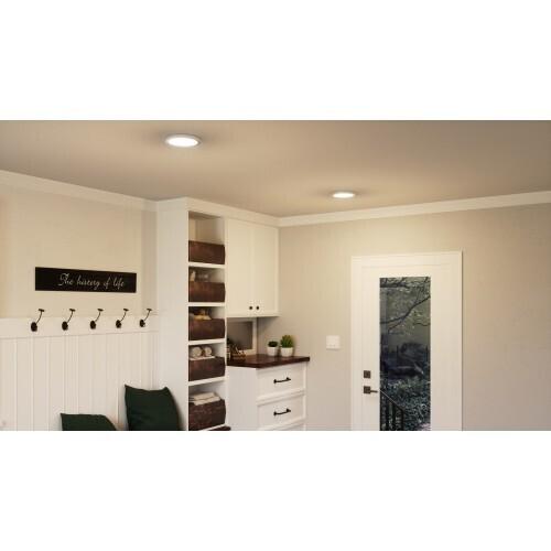 Quoizel OST1708BN Outskirts Flush mount 7.5"d brushed nickel Flush Mount