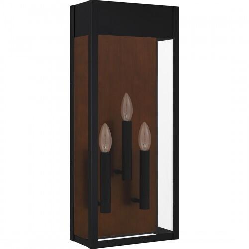Quoizel MAE8410MBK Maren Outdoor wall 3 light matte black Outdoor Lantern