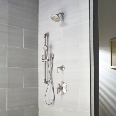 Pfister Brushed Nickel Arterra 1-handle Shower, Trim Only LG89-7DEK