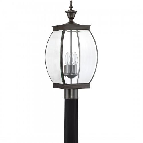 Quoizel OAS9009Z Oasis Outdoor post medici bronze 9"w Outdoor Lantern