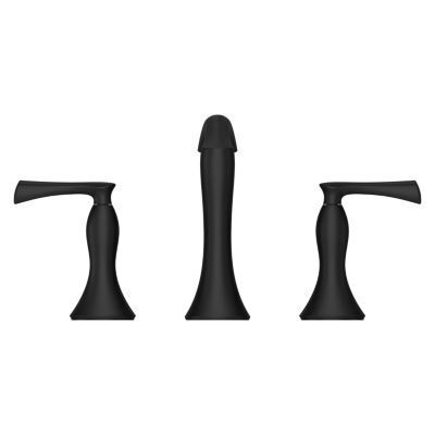 Pfister Matte Black 2-handle 8" Widespread Bathroom Faucet LG49-RH3B