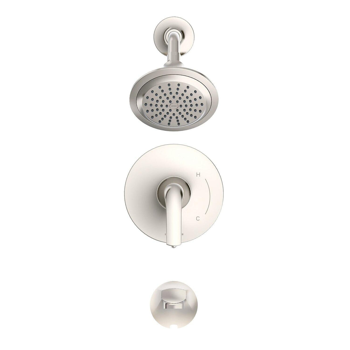 Gerber D501034BSTC Satin Black Lemora Tub & Shower Trim Kit, Diverter On Valve, 1.7...