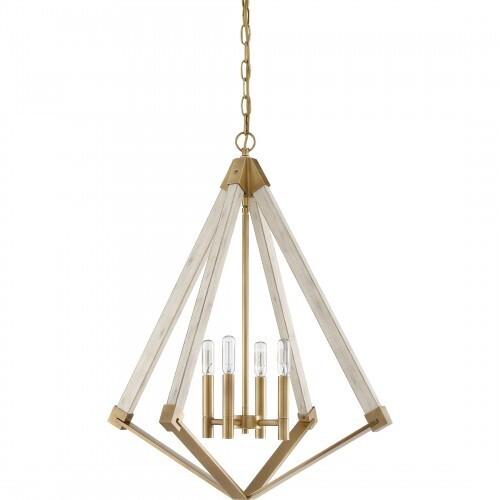 Quoizel VP5204WS Viewpoint Foyer 4lt weathered brass Pendant