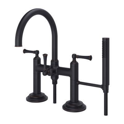 Pfister Tuscan Bronze Tisbury Deck Mounted Tub Filler LG6-2TBY