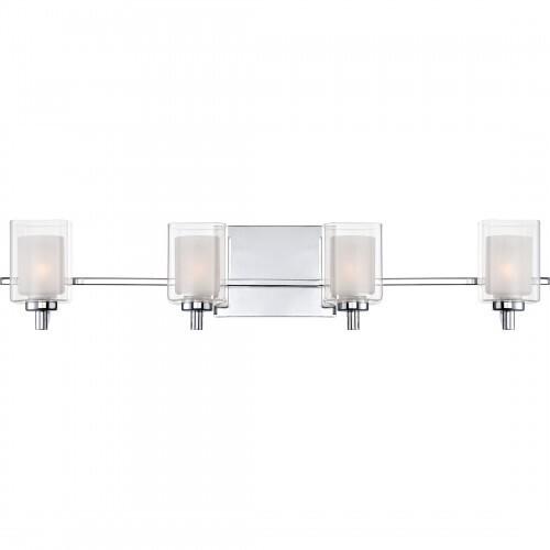 Quoizel KLT8604CLED Kolt Led bath fixture 4 light polished chrome Bath Light