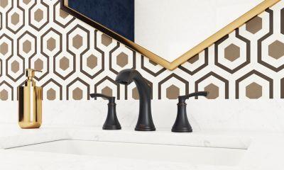 Pfister Tuscan Bronze 2-handle 8" Widespread Bathroom Faucet LG49-WD0Y