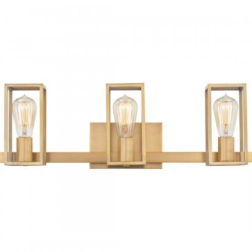 Quoizel LGN8724WS Leighton Bath 3 light weathered brass Bath