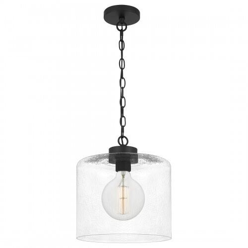 Quoizel ABR1512MBK Abner Mini pendant 1 light matte black Mini Pendant