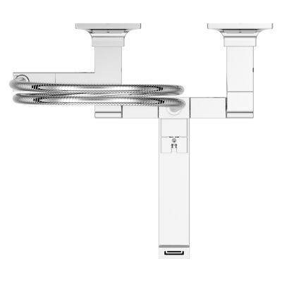 Pfister Polished Chrome Wall Mount Tub Filler Without Handles LG6-3VRVC